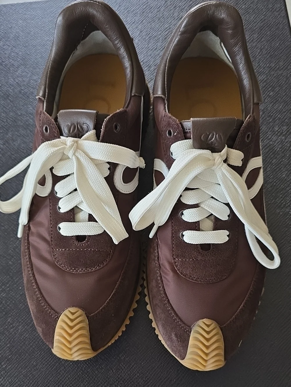 Loewe Flow Runner Brown Suede Sneaker